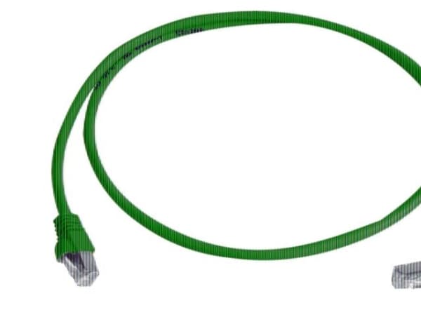 Telegärtner MP8 FS 500 - Liitäntäjohto - RJ-45 (uros) RJ-45 (uros) - 5 m - SFTP, PiMF - CAT 6a - 90° liitin, booted, halogeeniton, valettu, säikeiste