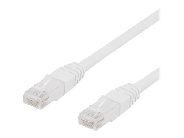 DELTACO U/UTP Cat6 patchkabel, LSZH, 1m, vit