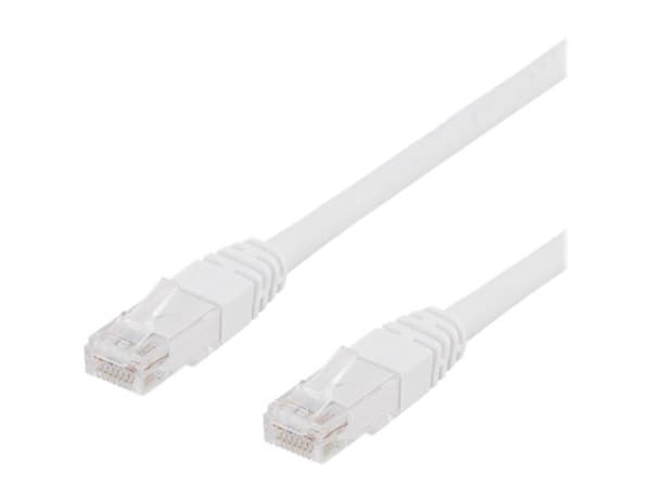 DELTACO U/UTP Cat6 patchkabel, LSZH, 1m, vit