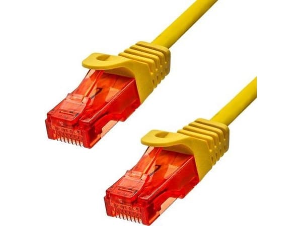 ProXtend 6UTP-10Y, 10m, Cat6, U/UTP (UTP), RJ-45, RJ-45, Gul