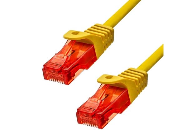 ProXtend 6UTP-10Y, 10m, Cat6, U/UTP (UTP), RJ-45, RJ-45, Gul