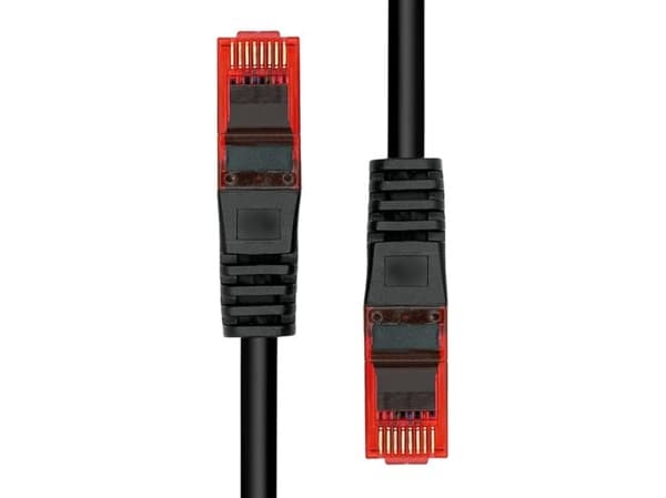 ProXtend - Koblingskabel - RJ-45 (hann) til RJ-45 (hann) - 75 cm - 6 mm - UTP - CAT 6 - halogenfri, uten hindringer, flertrådet - svart