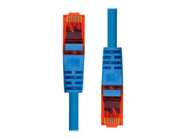 ProXtend - Koblingskabel - RJ-45 (hann) til RJ-45 (hann) - 30 cm - 6 mm - UTP - CAT 6 - halogenfri, uten hindringer, flertrådet - blå