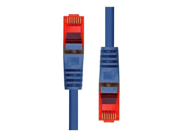ProXtend - Koblingskabel - RJ-45 (hann) til RJ-45 (hann) - 30 cm - 6 mm - UTP - CAT 6 - halogenfri, uten hindringer, flertrådet - blå