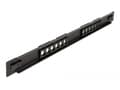 Miniatyrbilde 4 av 4: Delock - Pluggbord (blankt) - rackmonterbar - svart - 1U - 19" - 12 porter