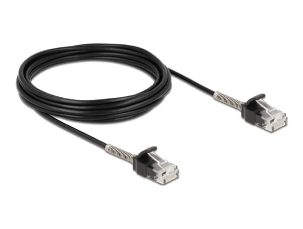 Delock - Nettverkskabel - RJ-45 (hann) til RJ-45 (hann) - 5 m - UTP - CAT 6a - svart