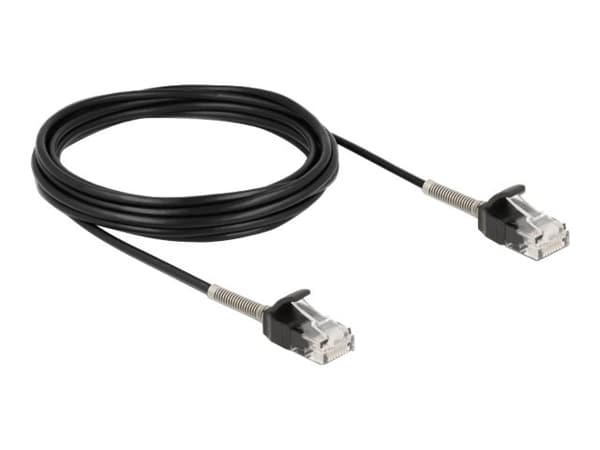 Delock - Nettverkskabel - RJ-45 (hann) til RJ-45 (hann) - 5 m - UTP - CAT 6a - svart