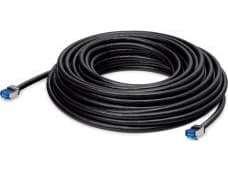 LANCOM - Nettverkskabel - RJ-45 (hann) til RJ-45 (hann) - 15 m - 6.5 mm - S/FTP - CAT 6a - utendørs - svart