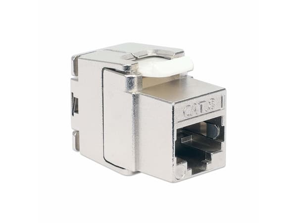 Intellinet 771887, Flat, Sølv, RJ-45, Hunkjønn, Gull, Cat8.1