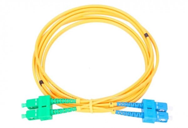 Extralink - Koblingskabel - SC/UPC-enkeltmodus (hann) til SC/APC-enkeltmodus (hann) - 1 m - 3 mm - fiberoptisk - dupleks - G.652D