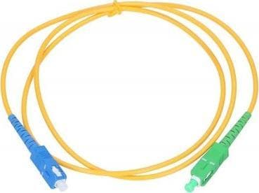 Extralink - Koblingskabel - SC/APC-enkeltmodus (hann) til SC/UPC-enkeltmodus (hann) - 10 m - 3 mm - fiberoptisk - simpleks