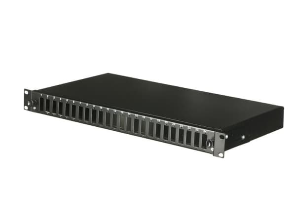 ALANTEC FOP-1U-24SCD-C - Fiberoptisk spleisningspanel - SC X 48 - sort, RAL 9005 - 1U - 19"