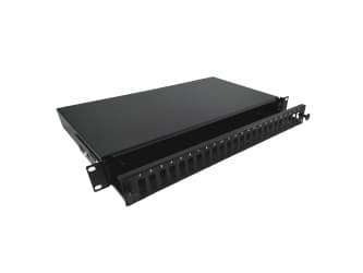 ALANTEC FOP-1U-24SCD-C - Fiberoptisk spleisningspanel - SC X 48 - sort, RAL 9005 - 1U - 19"