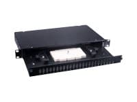 ALANTEC FOP-1U-24SCD-C - Fiberoptisk spleisningspanel - SC X 48 - sort, RAL 9005 - 1U - 19" Hvit