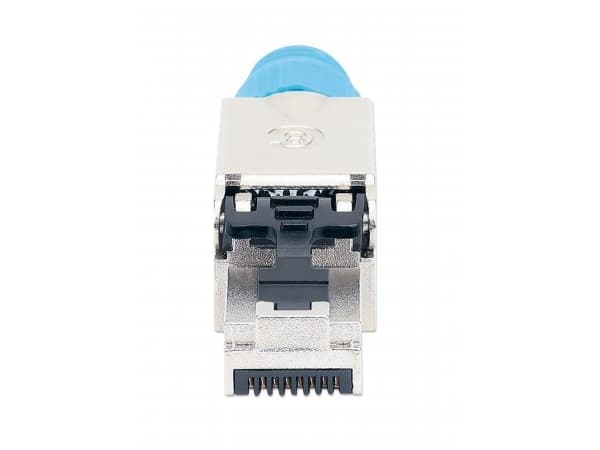 Intellinet 791199, RJ45, Blå, Hankjønn, Rett, Cat8.1, U/FTP (STP)