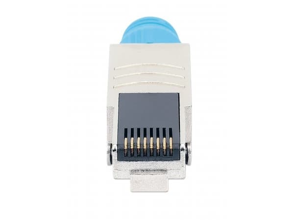 Intellinet 791199, RJ45, Blå, Hankjønn, Rett, Cat8.1, U/FTP (STP)