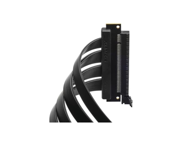 Phanteks Flat Line - PCI Express x16-kabel - PCI Express (P) rak till PCI Express (R) vinklad - PCIe 4.0 - 12 V - 5.5 A - 22 cm