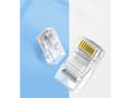 Miniatyrbild 3 av 5: Ugreen Ugreen 100x RJ45 8P8C Cat 6-kontakt ändplugg transparent (60558)