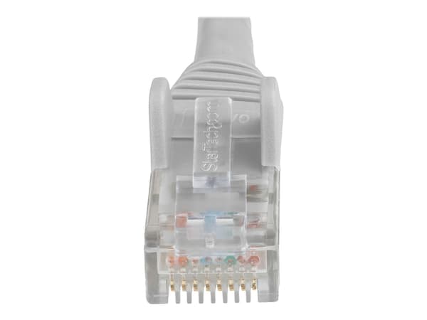 StarTech.com 7 m CAT6 Ethernet-kabel - LSZH (Low Smoke Zero Halogen) - 10 Gigabit 650MHz 100 W PoE RJ45 10GbE UTP nätverkspatchkabel, hakfri med dragavlastning - Grå, CAT 6, ETL-verifierad, 24AWG