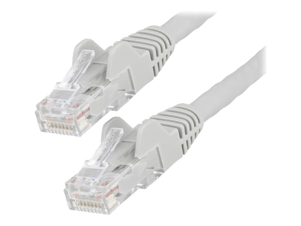 StarTech.com 10 m CAT6 Ethernet-kabel - LSZH (Low Smoke Zero Halogen) - 10 Gigabit 650MHz 100 W PoE RJ45 10GbE UTP nätverkspatchkabel, hakfri med dragavlastning - Grå, CAT 6, ETL-verifierad, 24AWG