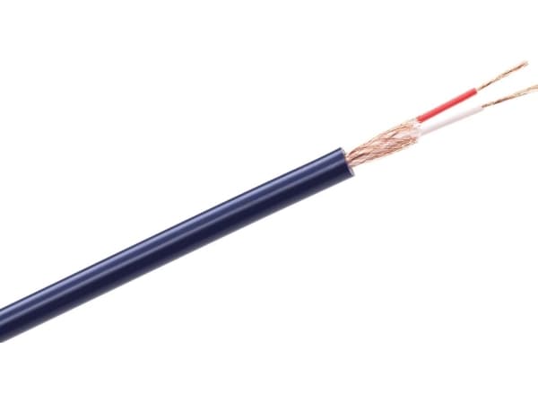 Azusa kabel 6mm blå stereo mikrofonkabel