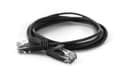 Miniatyrbild 1 av 4: wantec - Patch-kabel (hane) till RJ-45 (hane) - 20 cm - CAT 6a - svart