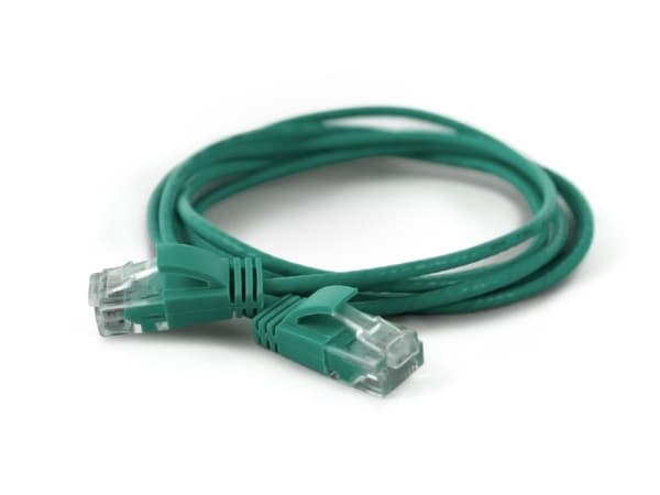 wantec - Koblingskabel - RJ-45 (hann) til RJ-45 (hann) - 15 cm - CAT 6a - grønn