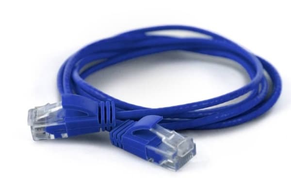 wantec - Patch-kabel - RJ-45 (hane) till RJ-45 (hane) - CAT 6a - blå