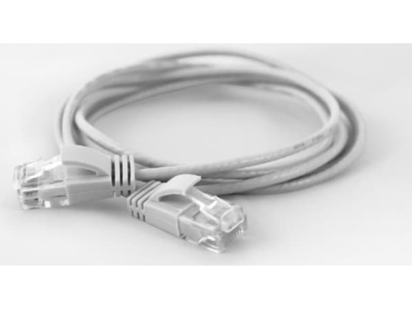 wantec - Patch-kabel - RJ-45 till RJ-45 (hane) - CAT 6a - vit