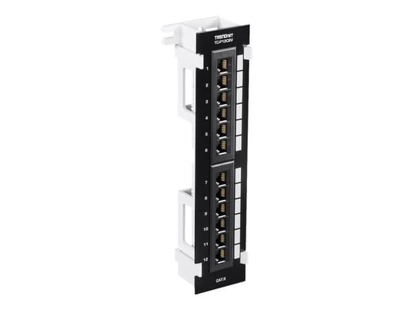 TRENDnet TC-P12C6V - Patch-panel - väggmontering - CAT 6 - UTP - RJ-45 X 12