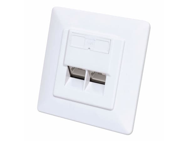 Intellinet 771900, 2 x RJ-45, STP, 250 MHz, 250 MO, -10 - 60 °C, 10 - 90% Valkoinen