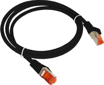 AVIZIO KKS6CZA1.0, 1 m, Cat6, F/UTP (FTP), RJ-45, RJ-45, Sort