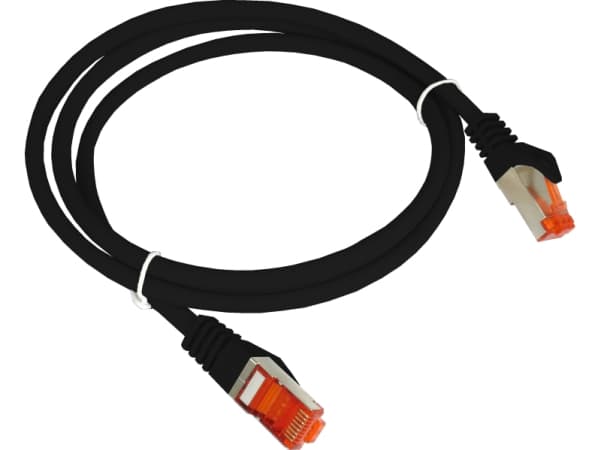 AVIZIO KKS6CZA1.0, 1 m, Cat6, F/UTP (FTP), RJ-45, RJ-45, Sort