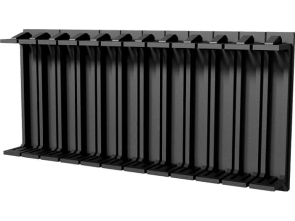 Caymon CAYMON BDP06/B DIN rail blanking strip - 6 module - 10 strips Black version