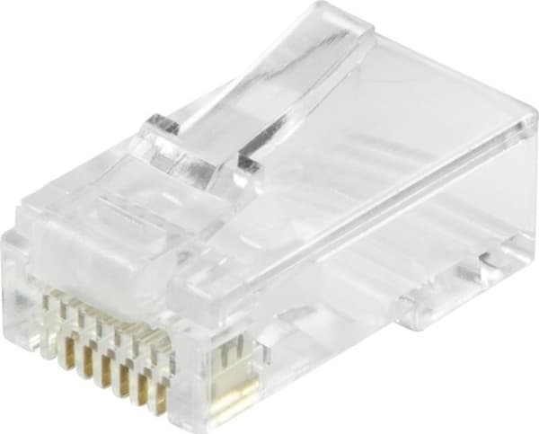 LogiLink modulaarinen RJ45-liitinsarja Cat.6, suojaamaton läpinäkyvä, UTP, kaapeleille, joiden ulkohalkaisija on enintään 6,5 mm - 1 kpl (MP0027)
