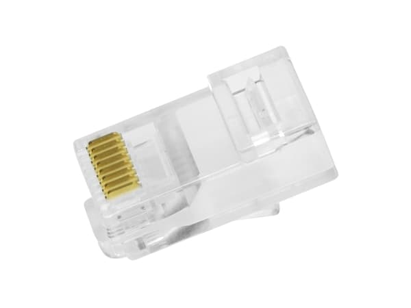 LogiLink modulaarinen RJ45-liitinsarja Cat.6, suojaamaton läpinäkyvä, UTP, kaapeleille, joiden ulkohalkaisija on enintään 6,5 mm - 1 kpl (MP0027)