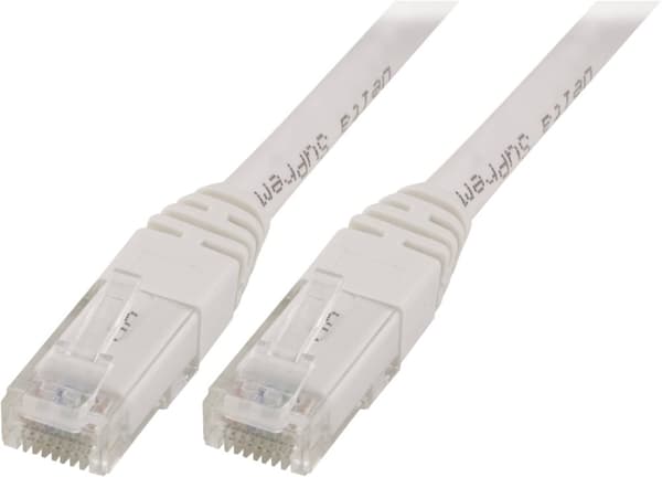DELTACO U/UTP Cat5e patchkabel 3m, vit