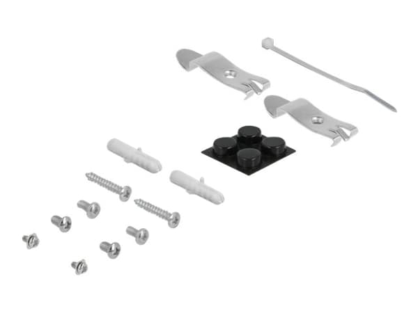 Delock - Blankt Keystone pluggbord - veggmonterbar, DIN-skinnemonterbar - svart - 12 porter