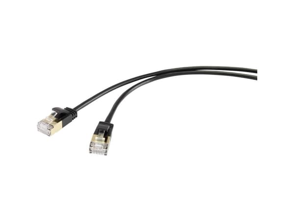 Renkforce RF-4538186, 0,5 m, Cat8.1, F/FTP (FFTP), RJ-45, RJ-45, Sort