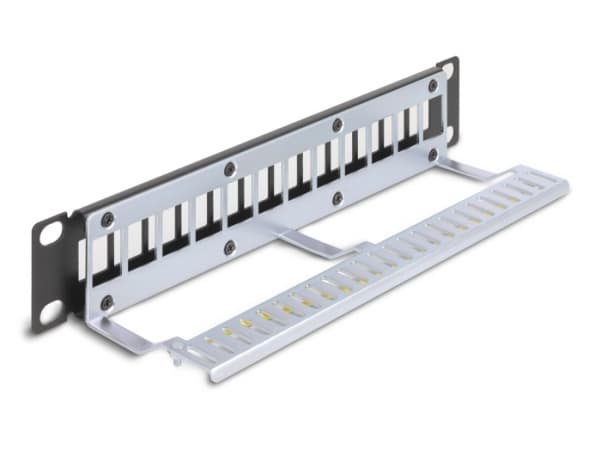 DeLOCK 66874, Musta, Metalli, 1U, 254 mm, 72 mm, 44 mm
