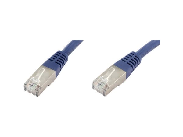 econ connect F6TP0,25BL, 0,25 m, Cat6, S/FTP (S-STP), RJ-45, RJ-45, Blå
