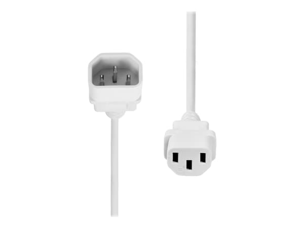 ProXtend - Strømforlengelseskabel - power IEC 60320 C13 til IEC 60320 C14 - 250 V - 10 A - 5 m - hvit - Europa