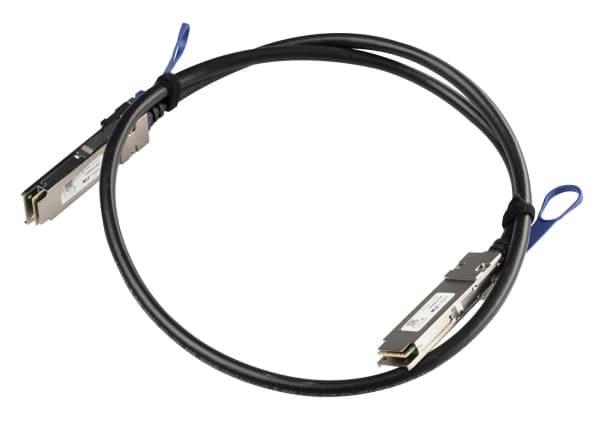 MikroTik - Direkte 100GBase-koblingskabel - QSFP28 (hann) til SFP28 (hann) - 1 m - for Cloud Core Router CCR2216-1G-12XS-2XQ