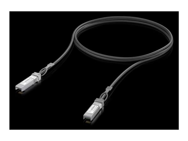 Ubiquiti - Direkte 10GBase-koblingskabel - SFP+ til SFP+ - 3 m - 6 mm - passiv - svart