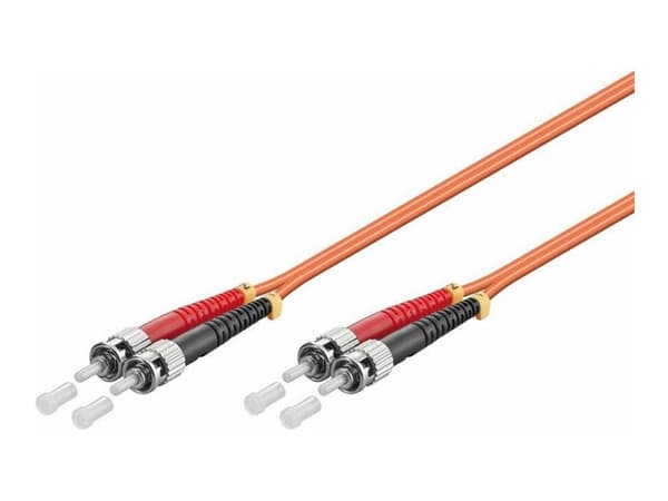 MicroConnect - Nettverkskabel - ST/UPC multimodus (hann) til ST/UPC multimodus (hann) - 0,5 m. - 2 mm - fiberoptikk - dupleks - 50 / 125 my - OM2 - h