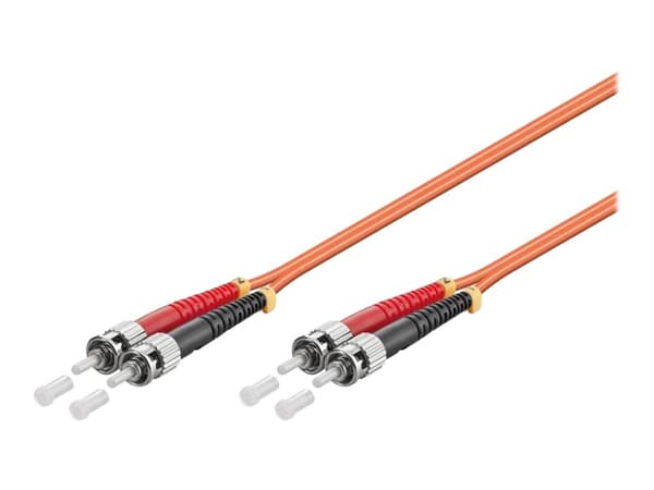MicroConnect - Nettverkskabel - ST/UPC multimodus (hann) til ST/UPC multimodus (hann) - 0,5 m. - 2 mm - fiberoptikk - dupleks - 50 / 125 my - OM2 - h