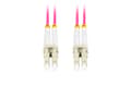 Miniatyrbild 4 av 5: Lanberg - Patch-kabel - LC/UPC-multiläge (hane) till LC/UPC-multiläge (hane) - 1 m - 3 mm - fiberoptisk - duplex - 50/125 mikron - OM4 - halogenfri -