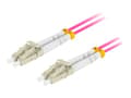 Miniatyrbild 1 av 5: Lanberg - Patch-kabel - LC/UPC-multiläge (hane) till LC/UPC-multiläge (hane) - 1 m - 3 mm - fiberoptisk - duplex - 50/125 mikron - OM4 - halogenfri -