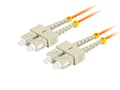 Miniatyrbilde 3 av 5: Lanberg - Patchkabel - SC/UPC multimodus (han) til SC/UPC multimodus (han) - 2 m. - 3 mm - fiberoptikk - dupleks - 50 / 125 my - OM2 - halogenfri - o