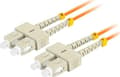 Miniatyrbilde 5 av 5: Lanberg - Patchkabel - SC/UPC multimodus (han) til SC/UPC multimodus (han) - 2 m. - 3 mm - fiberoptikk - dupleks - 50 / 125 my - OM2 - halogenfri - o